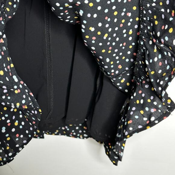 Lucy & Dity Urban Outfitters Womens Polka Dot Mini Dress Size S Black Multi NWOT - Picture 10 of 10